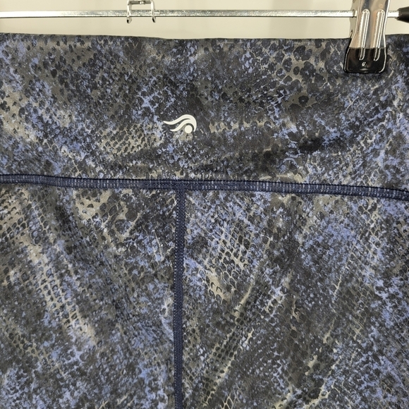 NWT 🔖Ideology Blue Black Snakeskin Leggings Size 2X - Picture 9 of 15